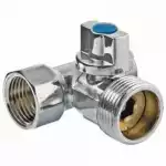 Кран шар 1/2"x3/4"x1/2" 3-х прох, для подкл ст.приборов BV.462.040504 MVI