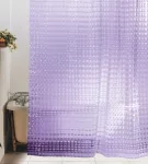 Занавеска для ванной 1800х1800 "SHOWER CURTAIN" 3D фиолетовая Тайвань