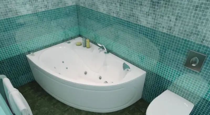 Ванна 1500х1000 КАЙЛИ прав. на каркасе, с экраном и сифоном (Тритон)