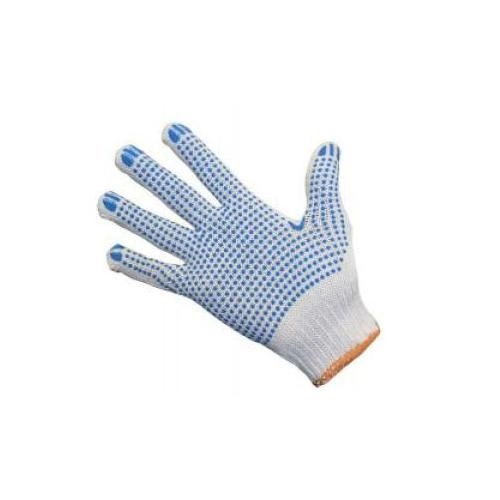 Перчатки с ПВХ 6-ти нитка белые
