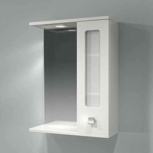 Шкаф зеркальный 550мм с/о Витраж 55 прав