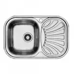 Мойка нерж.сталь 730 х480 врезная лев Галант GAP730.480 - GТ8K 