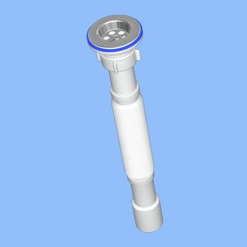 Сифон гофрированный удлинённый 1 1/2"х40 (G114)