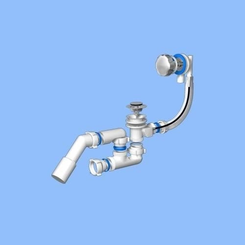 Перелив п/а с сифоном регулируемый 520мм (ЕМ321)