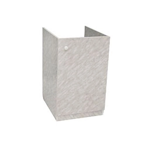 Тумба под мойку 500х500 белый мрамор