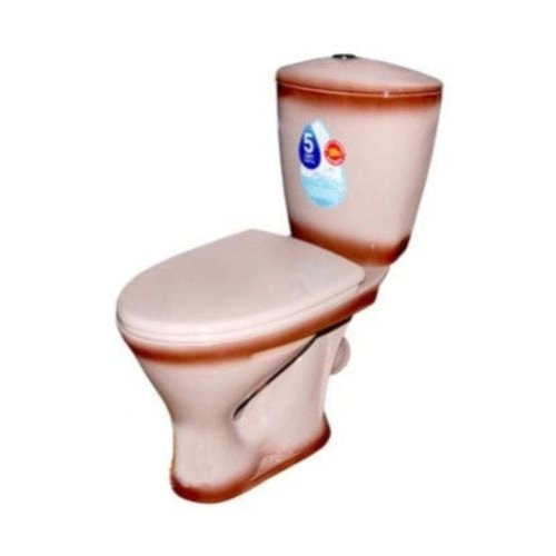 Унитаз-компакт Версия нижн. подв, косой выпуск, сид. полипроп, декор бежевый  Воротынск