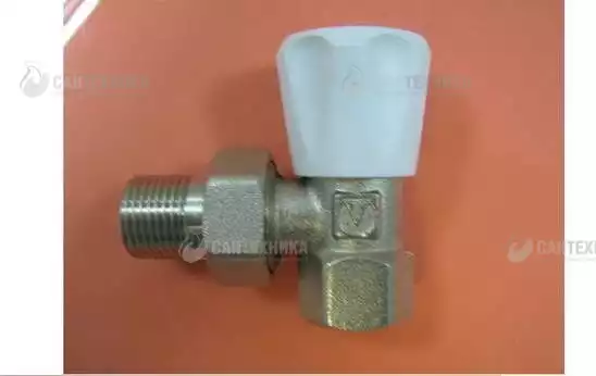 Клапан ручной (компактный), для радиатора угловой 1/2" (VT.007.LN) VALTEC