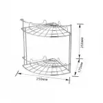 Полка 2-х ярусная угловая 250х175х250 (Е-102) 