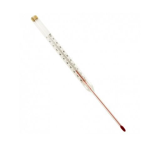 Термометр стеклянный технический керосиновый до 200°C, стекло, L нижн.части 100-103мм