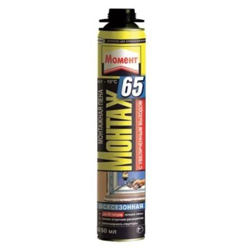 Пена монтажная Момент 65 проф. всесезон. 850мл