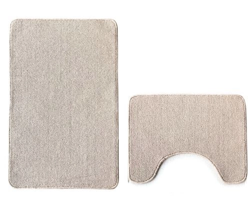 Комплект 2 ковра 500х800,500х400 бежевый (553) ECO LIGHT LATEX Турция