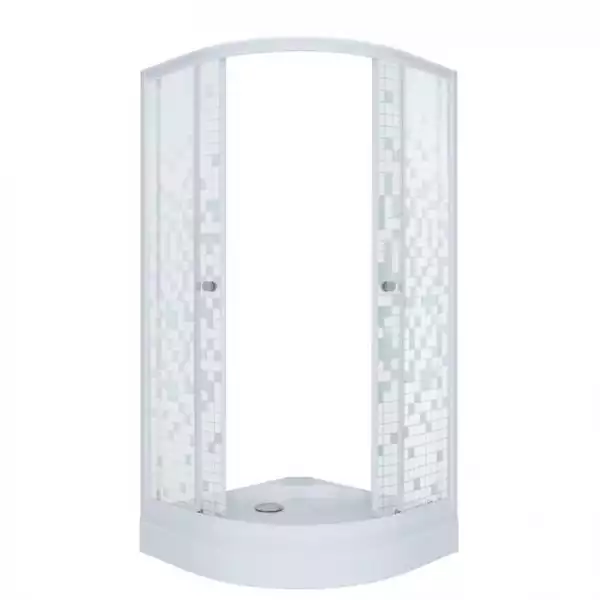 Душевой уголок 900х900 Стандарт А1 Мозаика, низкий поддон (3 места +сифон D90мм )