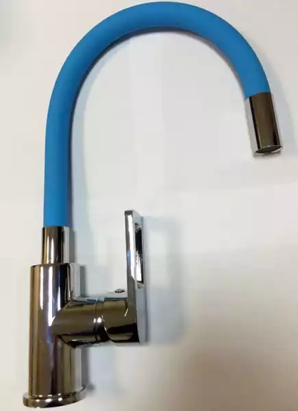 Смеситель для кухни однорычажный, гибкий излив Синий (D155308-6) л/г D-Lin