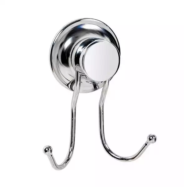Крючок двойной RING LOCK хром. на вакуум. присоске (17269) TATKRAFT