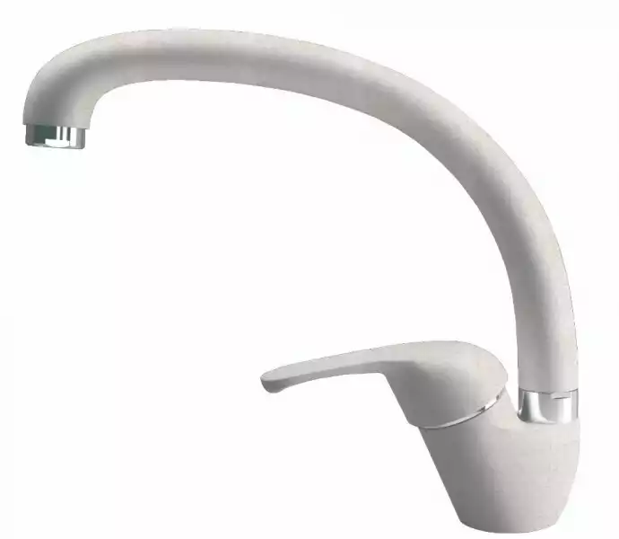 Смеситель для кухни однорычажный, высокий излив, РОНДО Серый Dr.Gans