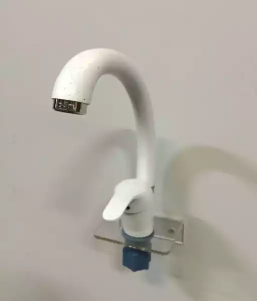 Смеситель для кухни однорычажный, высокий излив, Белый (D150411-С) с/г D-Lin