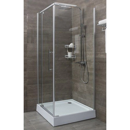 Поддон акриловый 1000х1000 квадратный, низкий в сборе (AB10017H-2) Alex Baitler 