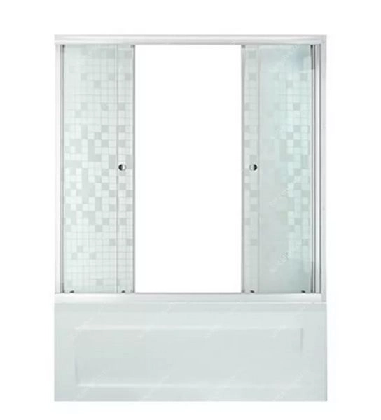 Шторка на ванну 1500х1475 Мозаика (Тритон)