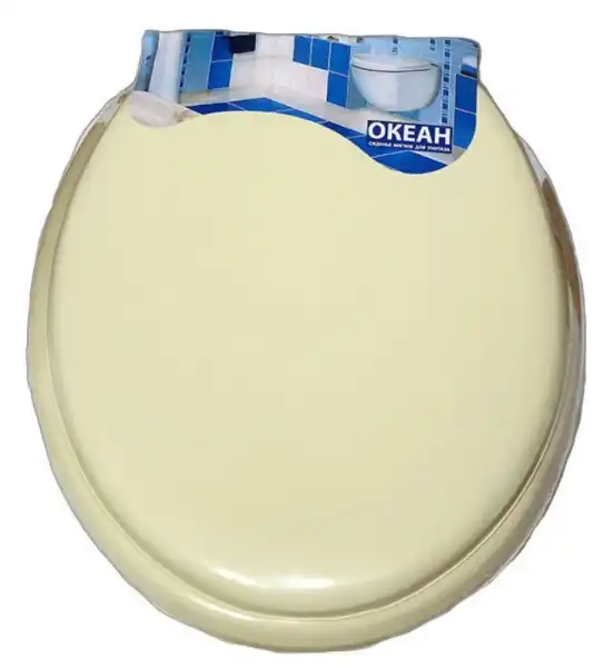Сиденье для унитаза мягкое, крем ОКЕАН/Vanna Lux