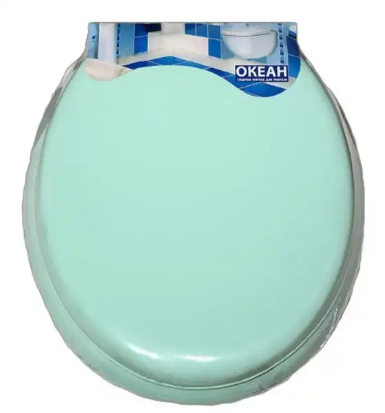 Сиденье для унитаза мягкое, зеленое ОКЕАН/Vanna Lux