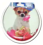 Сиденье для унитаза мягкое, крем с рисунком ОКЕАН/Vanna Lux