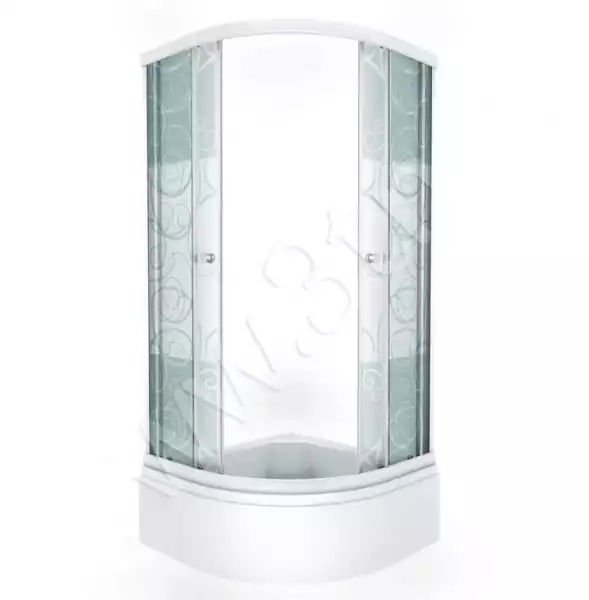 Душевой уголок 900х900 Стандарт В1 Узоры, средний поддон (3 места- сифон D50мм )