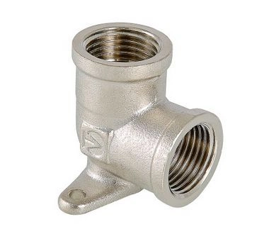 Угольник  1/2" вн с креплением (VTr.751) 