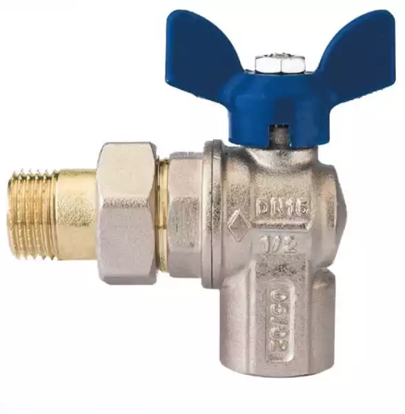 Кран шар д= 20 б г/ш угловой (американка) RB (4624)