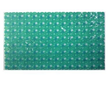 Коврик для ванной 670х380 зеленый противоскользяший (ЦБ-00-660) Мозайка 