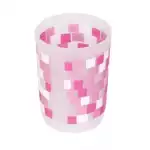 Стакан для зубных щеток Розовые квадраты (8521С)