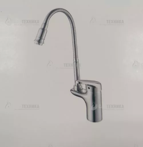 Смеситель для кухни однорычажный, гибкий излив (D155460-Q) с/г D-Lin
