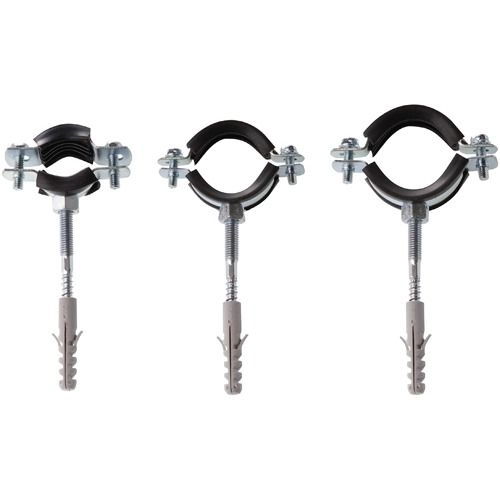 Хомут 219-225 (8") со шпилькой-шурупом, дюбелем 