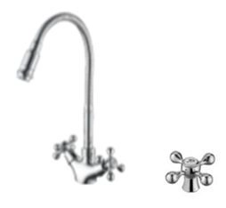 Смеситель для кухни 2мах. гибкий излив (D153810-Q) с/г D-Lin