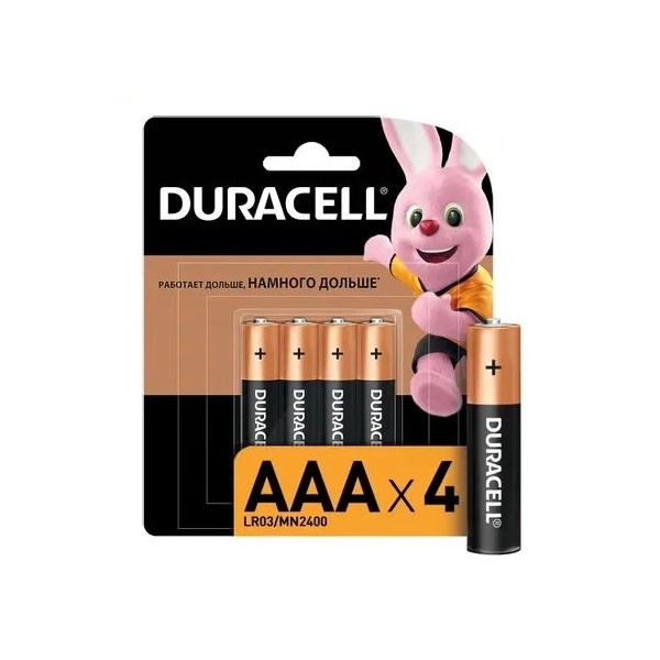 Батарейка LR03 Duracell, 4BL (215057)