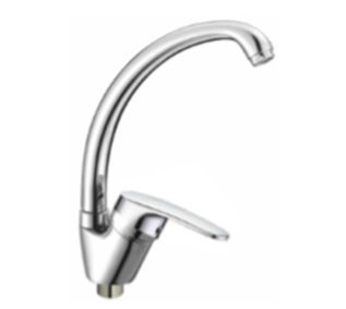 Смеситель для кухни однорычажный, высокий излив (D150302-2) с/г D-Lin