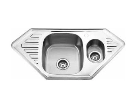 Мойка нерж.сталь 950 x500 врезная 0,8/180мм MLM-9550С