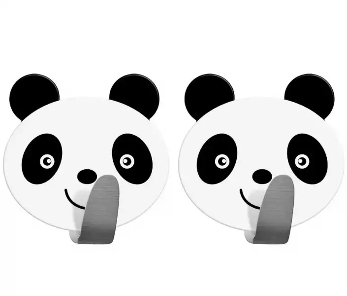 Набор 2 крючка Panda нерж.сталь самоклеющийся (20078) TATKRAFT