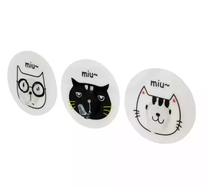 Набор 3 крючка Gromell Cats Pets самоклеющиеся (77M07030)