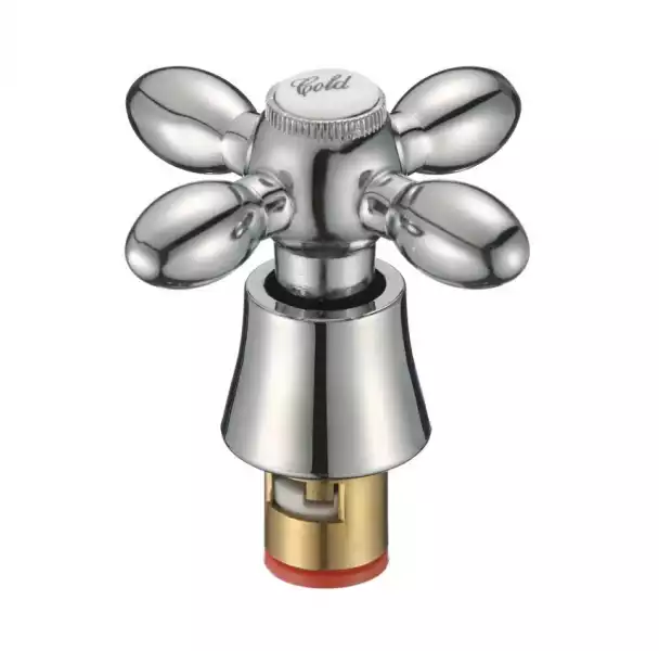 Маховик металл крест с кран-буксой  (D808-1Т) D-Lin