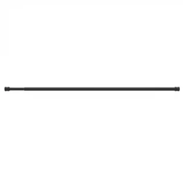 Карниз д/в 1100х2000 прямой раздвиж, черный, без колец (014A200М14) Milardo