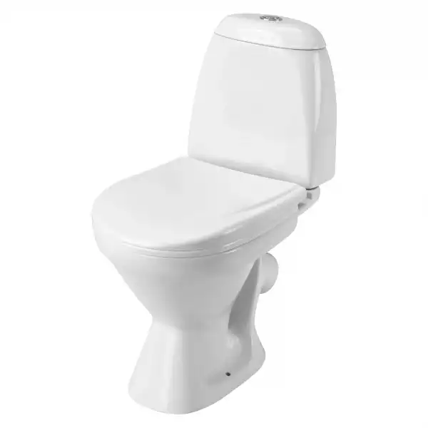 Унитаз-компакт Римини нижн. подв, косой выпуск, сид. полипроп (1WH111758)