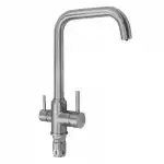 Смеситель для кухни однорычажный, высокий излив,с краном для питьевой воды, матовый ( 91115) MAGNUS