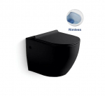 Унитаз подвесной безободковый Vincea Globo сид. микролифт матовый черный (VT1-14SMB), Sole
