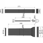 Комплект доп.крепежей для инталляции (М9000) Аlcaplast 