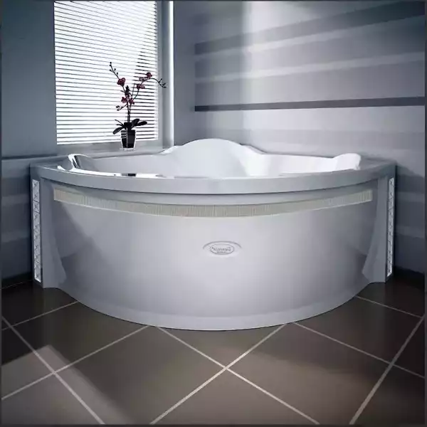 Ванна 1300x1300 СОРРЕНТО на каркасе с экраном