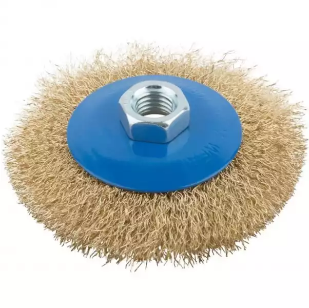 Корщетка латунная, тип "колесо" d100мм (38926М) MOS