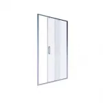 Дверь душевая 110х200, сатин, прозрачное стекло AB61C110