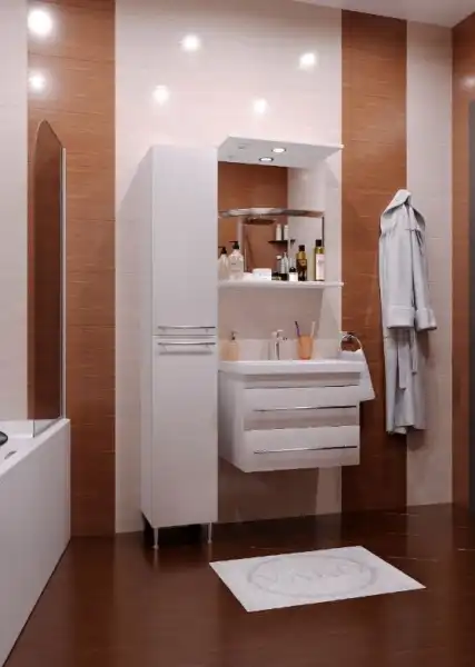 Шкаф зеркальный 600мм с/о VAKO