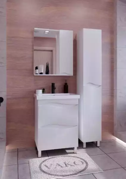 Шкаф зеркальный 600мм с/о Аква прав