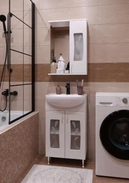 Шкаф зеркальный 500мм Каламита прав